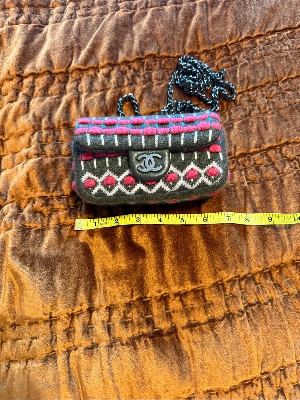 Chanel Cashmere Knit Purse